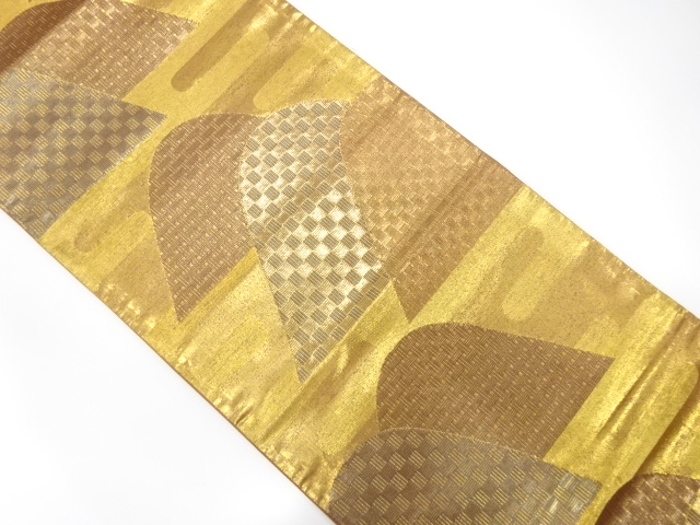 山並にヱ霞模様織り出し　袋帯